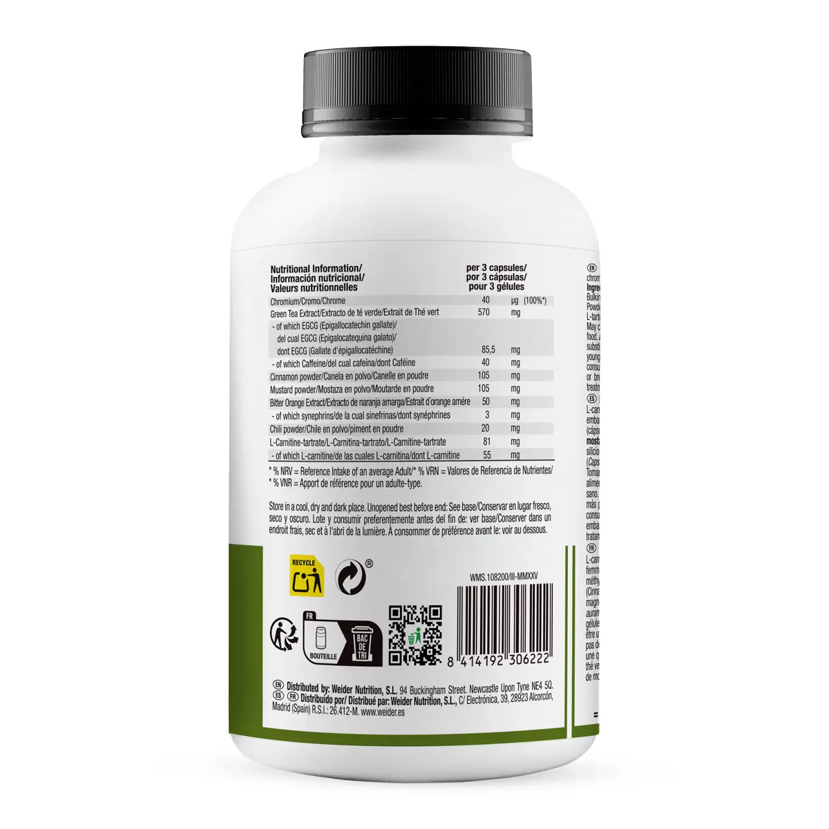 Weider Fat Burner, 300 Count