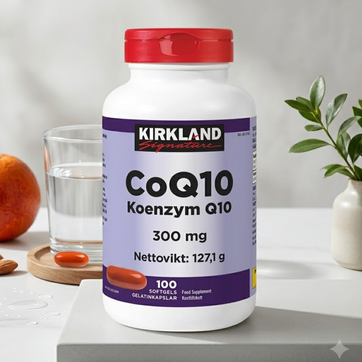 Kirkland Signature CoQ10 300mg, 100 Count