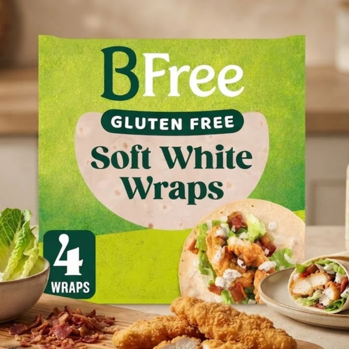 BFree Gluten Free Soft White Wraps 4 x 42g (168g)