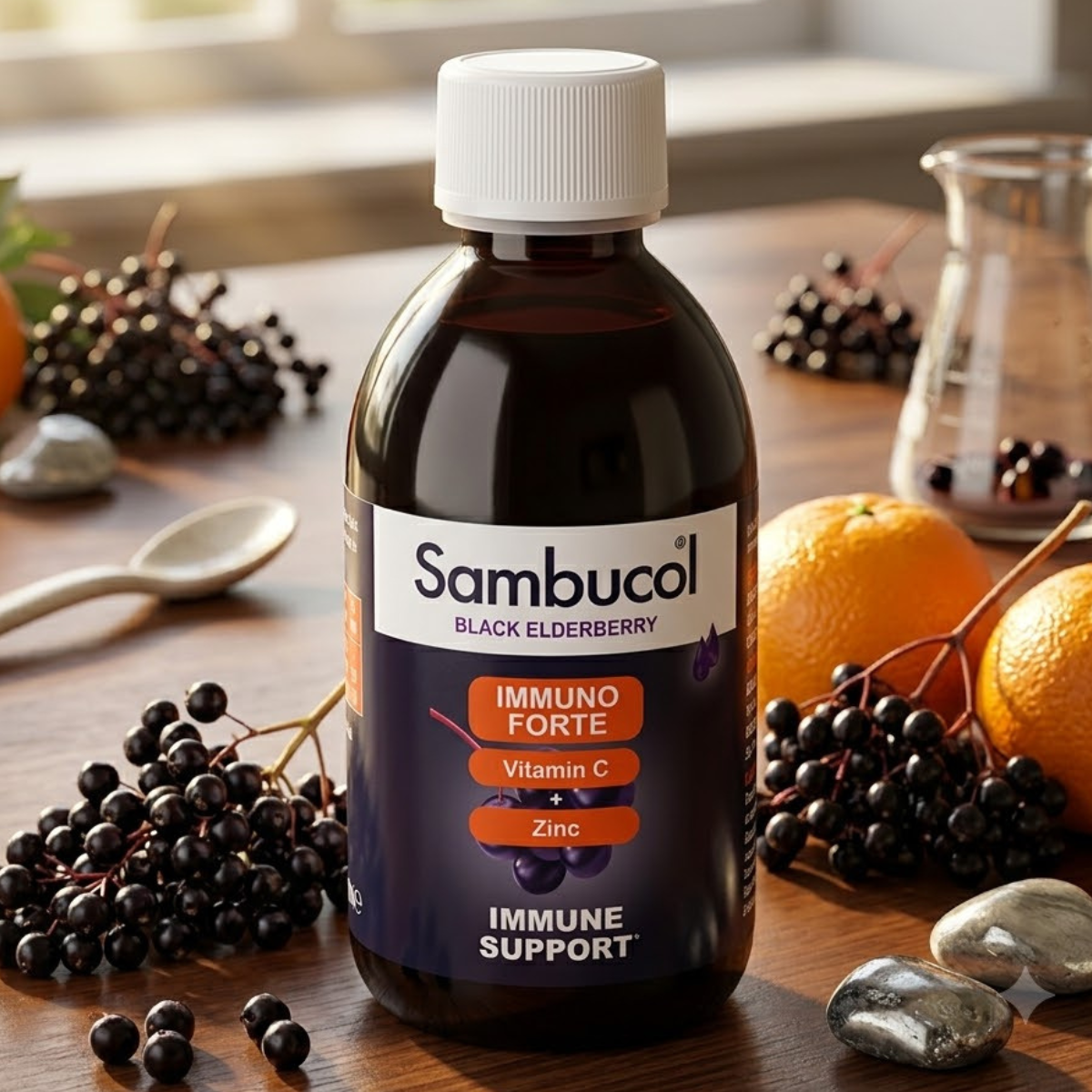 Sambucol Immuno Forte Black Elderberry Liquid, 230ml
