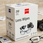 Zeiss Lens Cleaning Wipes, 250 Wipes