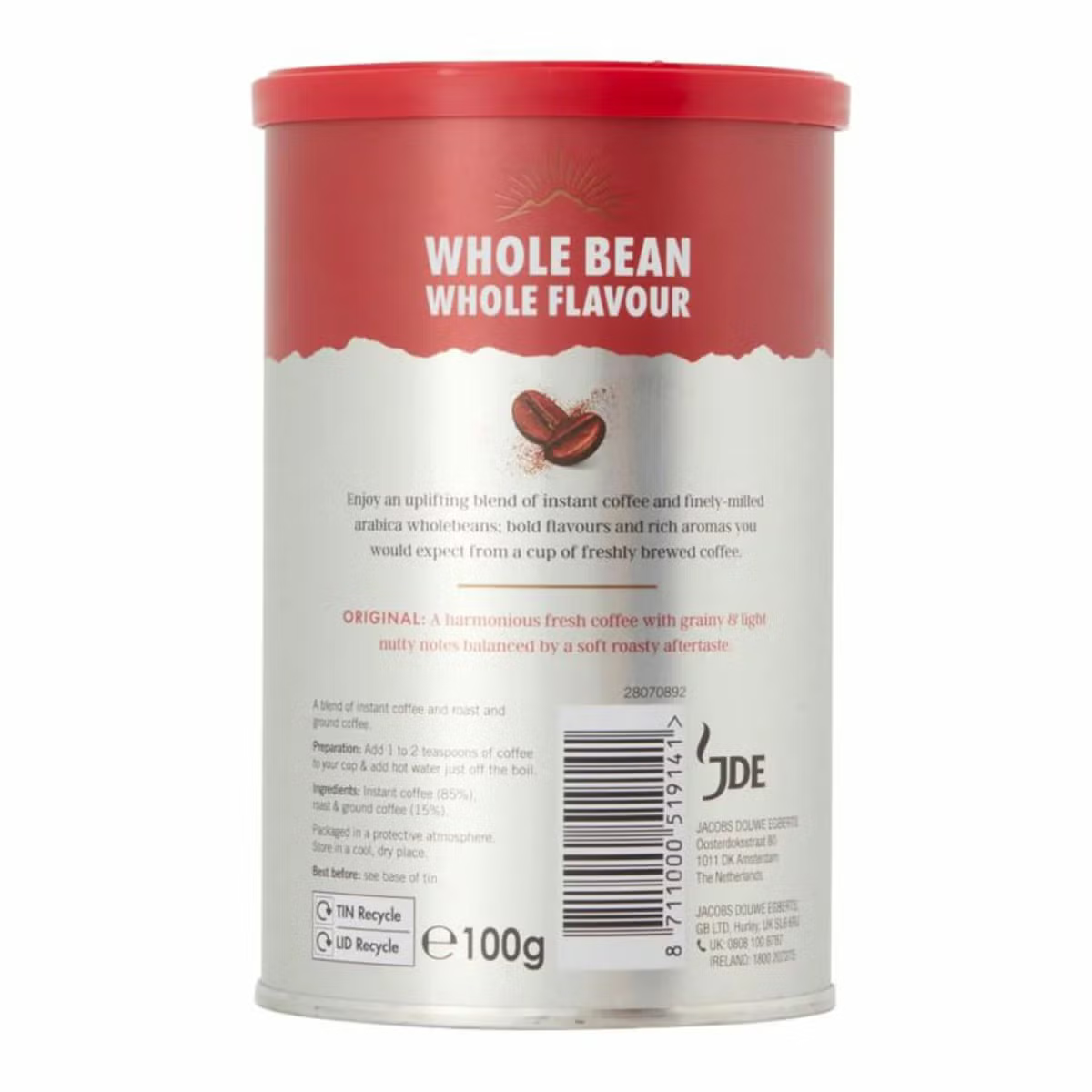 Kenco Millicano Original Instant, 6 x 100g