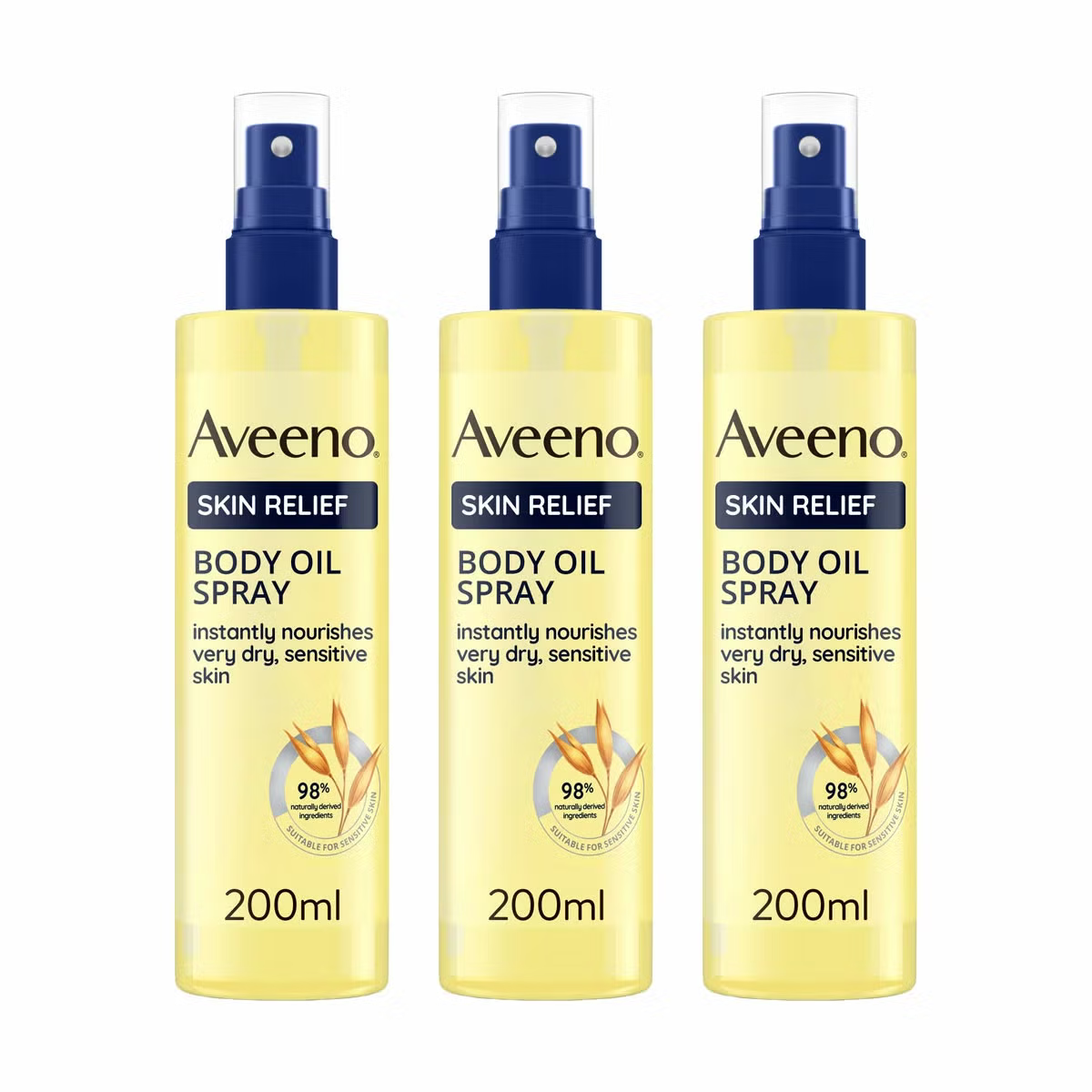 Aveeno Skin Relief Oil Spray, 3 x 200ml