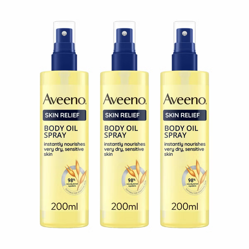 Aveeno Skin Relief Oil Spray, 3 x 200ml