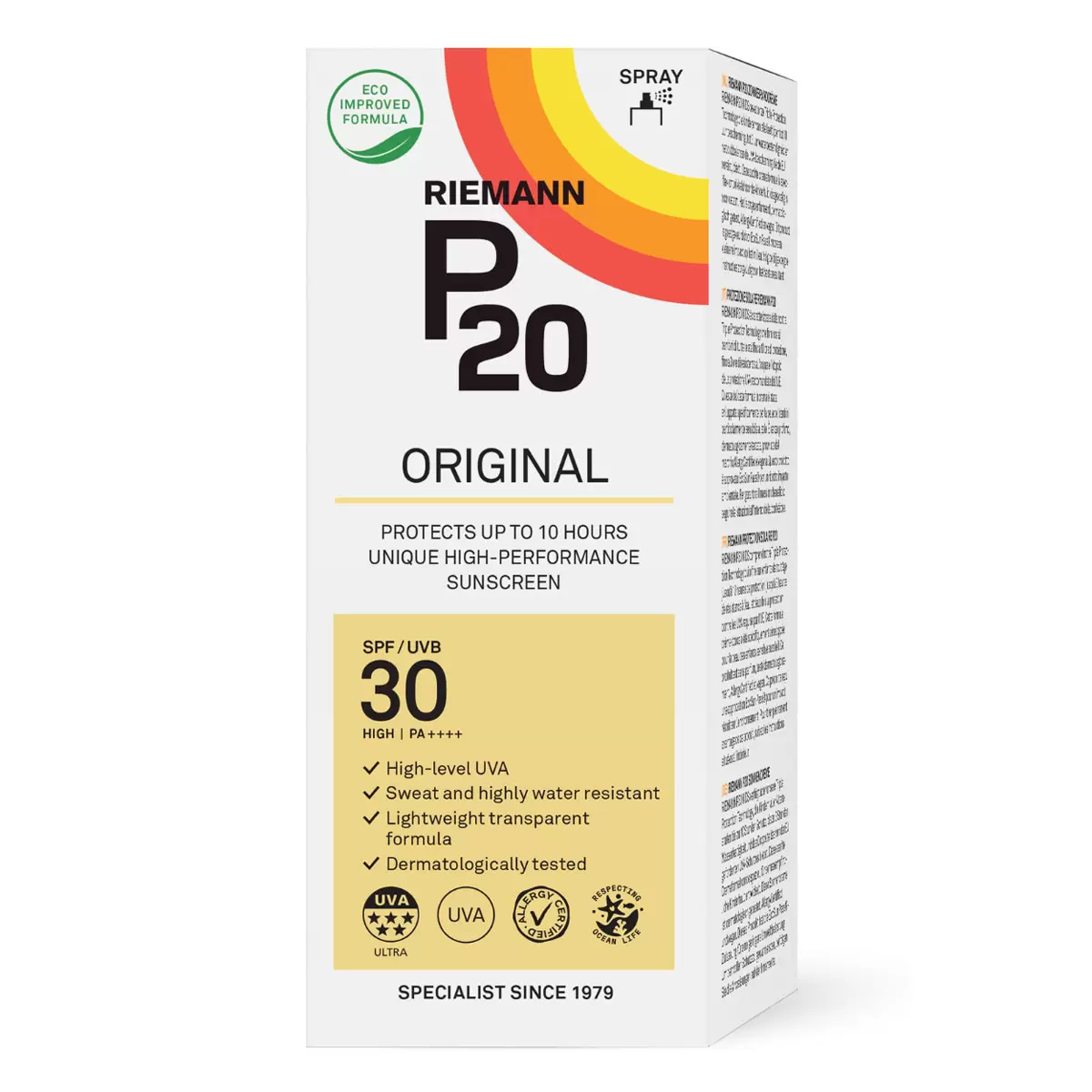 Riemann P20 Original SPF 30 Spray, 200ml