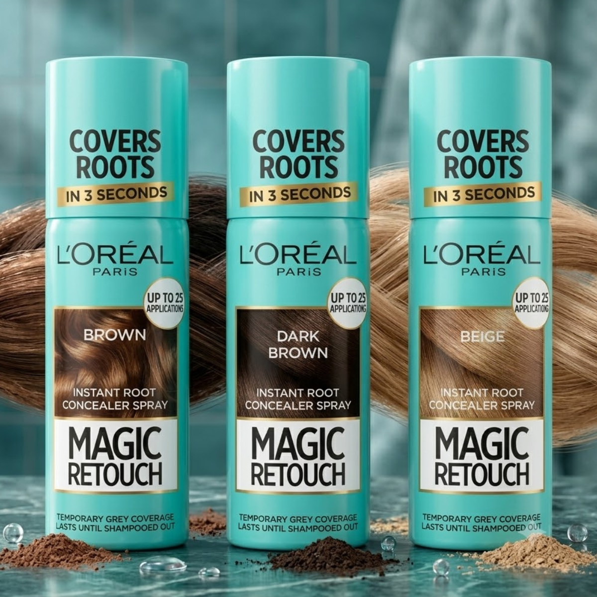 L'Oreal Paris Magic Retouch Root Touch Up Hair Spray - 3 Shades