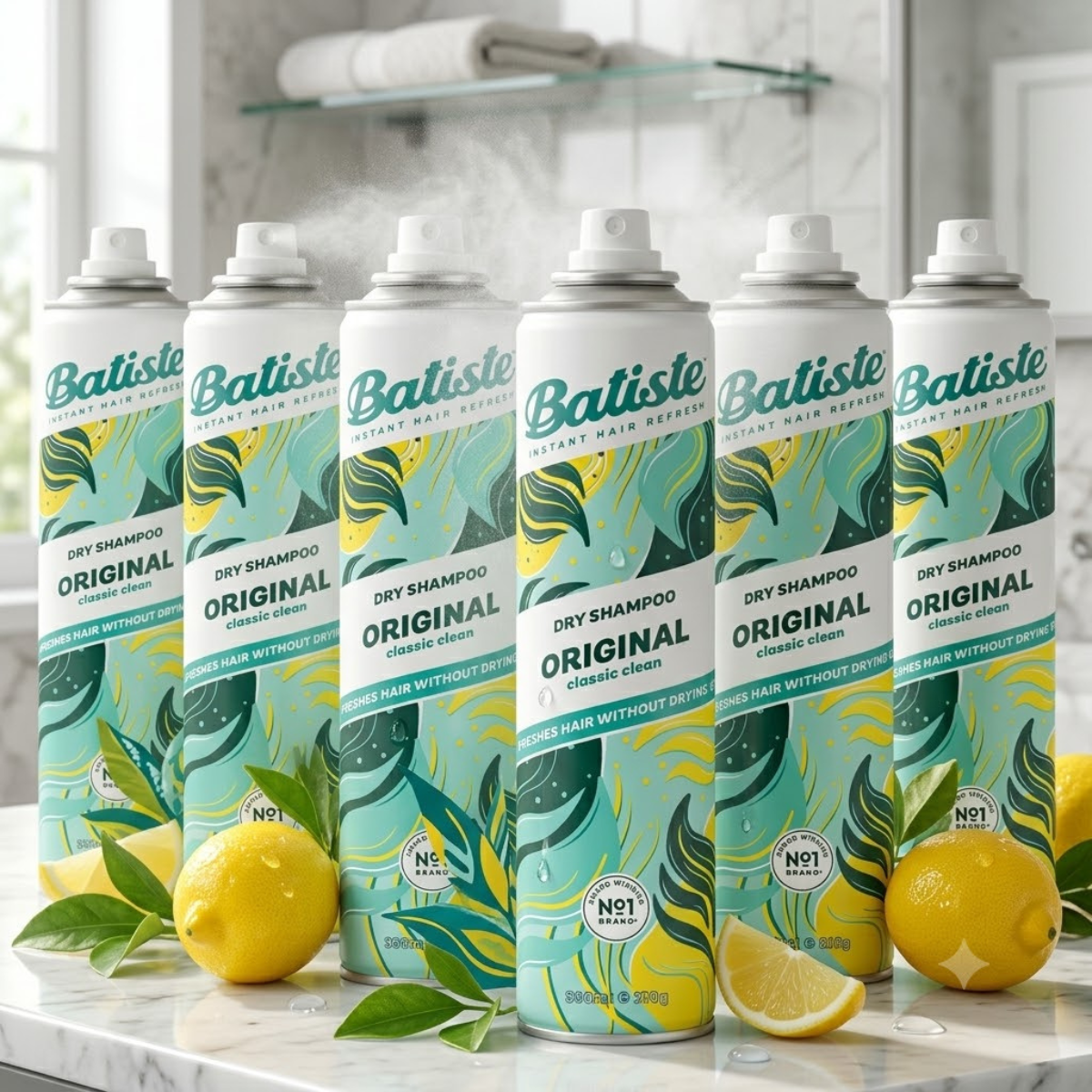 Batiste Original Dry Shampoo, 6 x 350ml