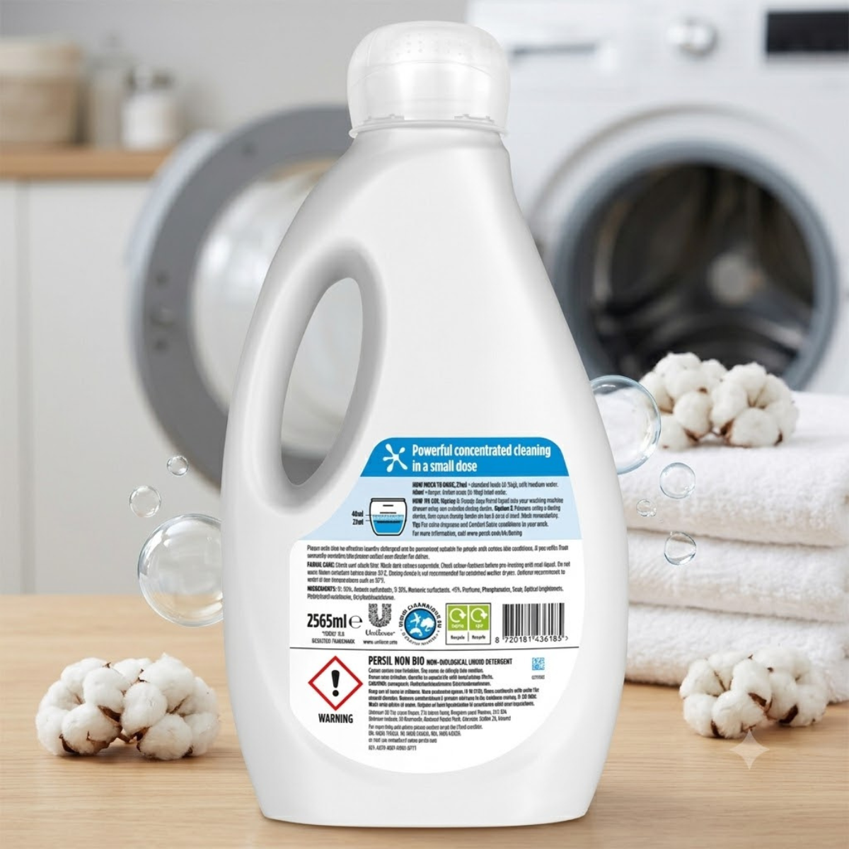 Persil Non Bio Laundry Liquid, 95 Washes (2.565L)