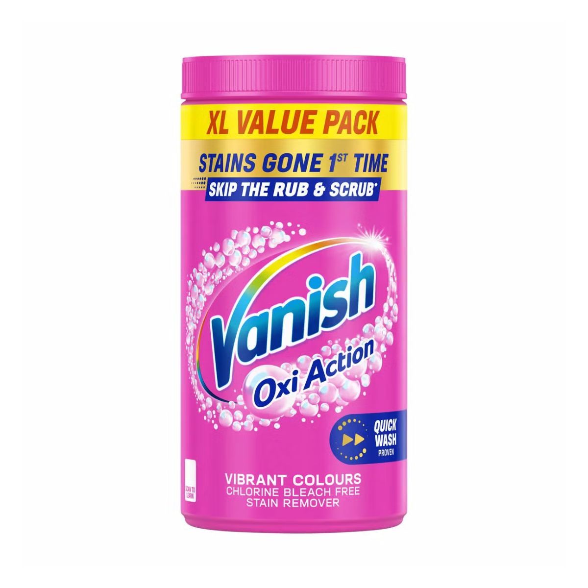 Vanish Gold Oxi Action Powder Fabric Stain Remover, 1.9kg