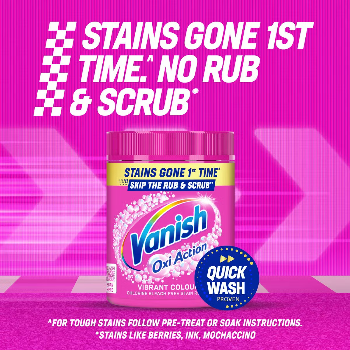 Vanish Gold Oxi Action Powder Fabric Stain Remover, 1.9kg