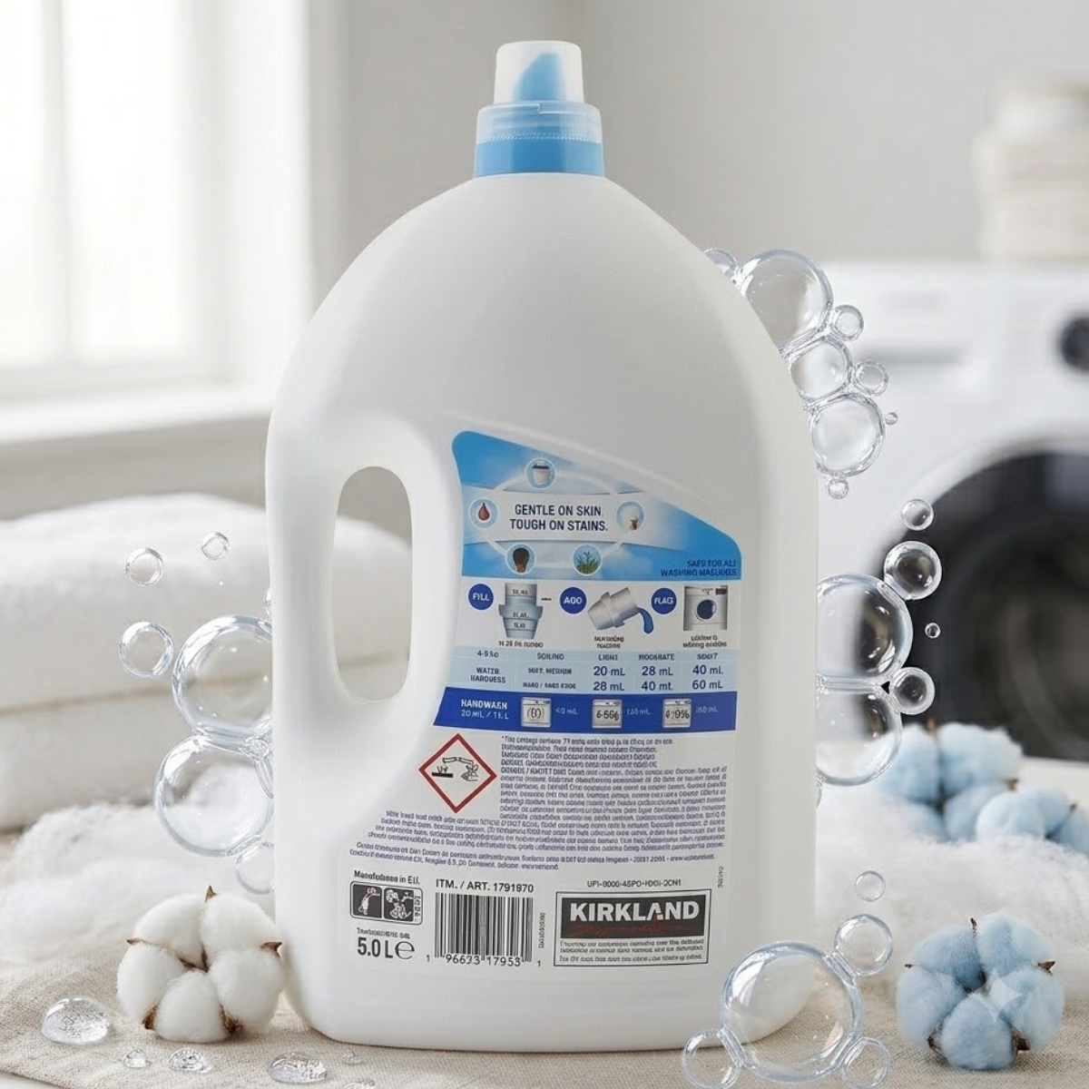 Kirkland Signature Ultra Clean Non Bio Laundry Liquid, 5L (178 Wash)