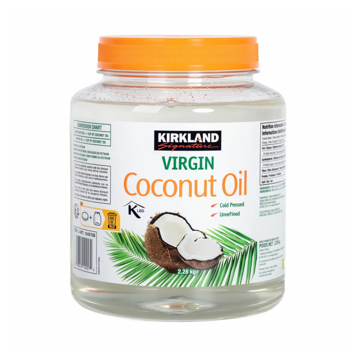 Kirkland Signature Virgin Coconut Oil, 2.28kg