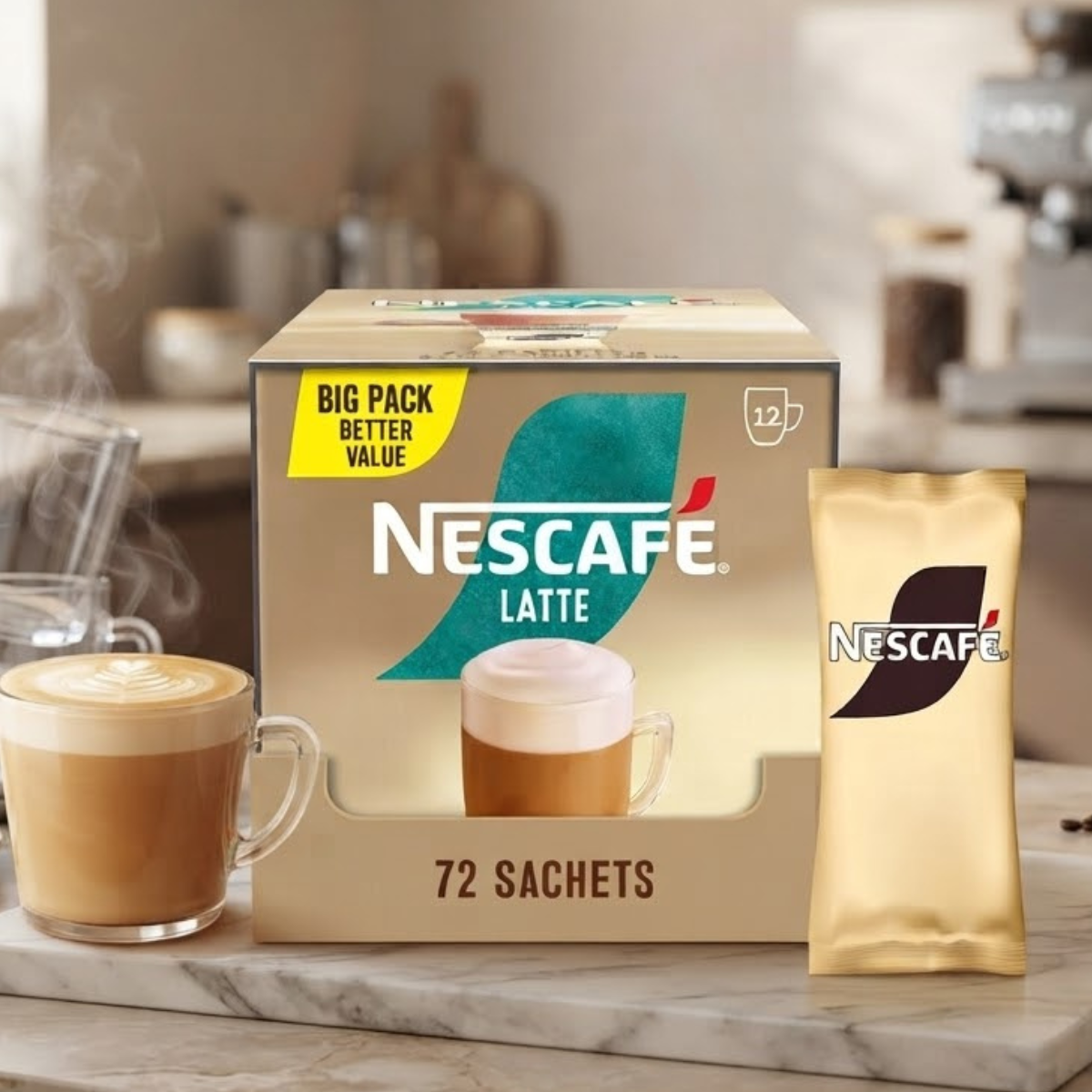 Nescafé Latte Sachets, 72 x 18g
