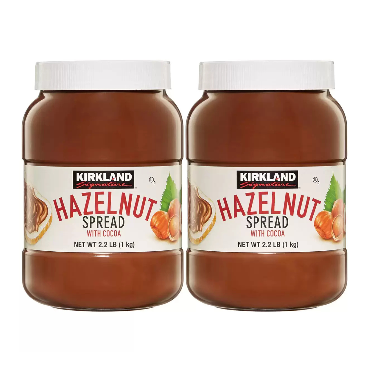 Kirkland Signature Hazelnut Spread, 2 x 1kg