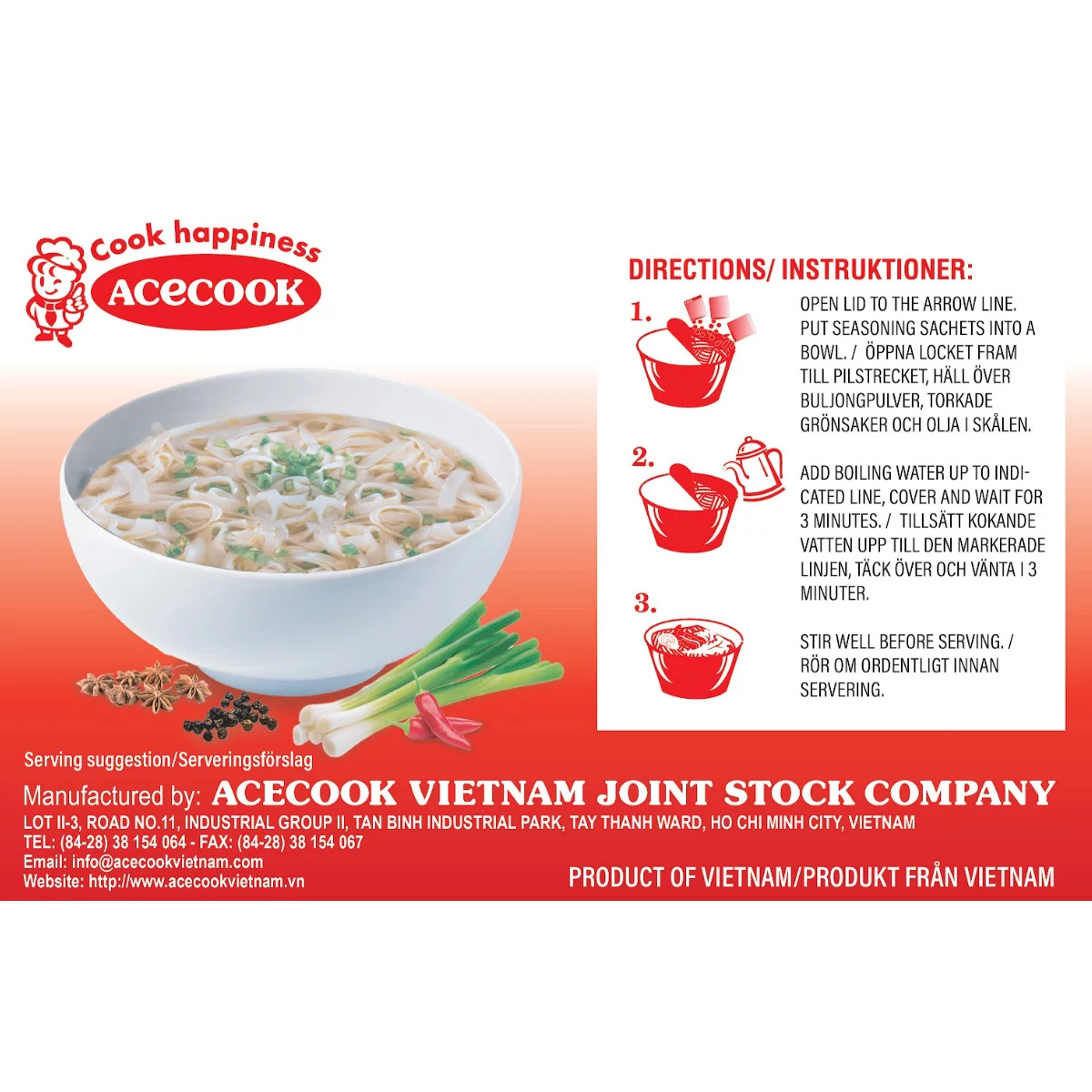 Oh! Ricey Pho Noodles Beef Flavour, 12 x 71g