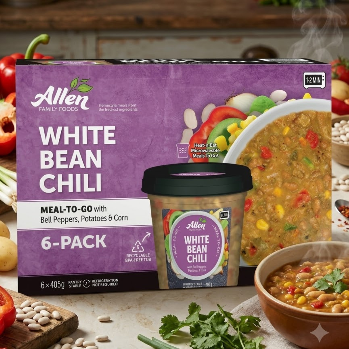 White Bean Chilli Soup, 6 x 405g