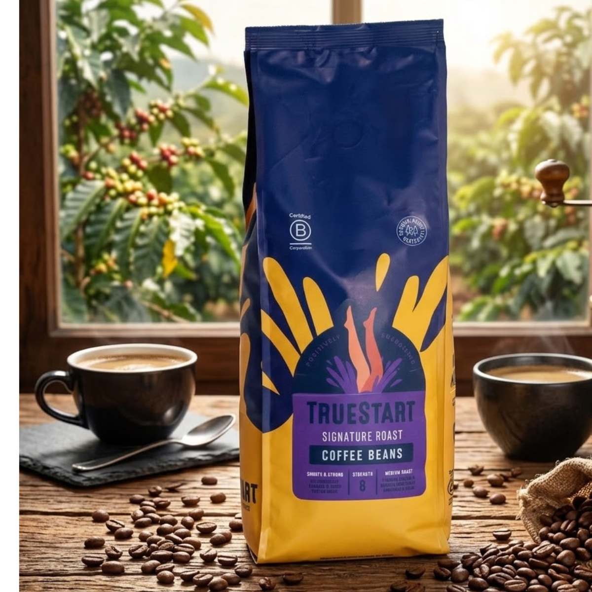 TrueStart Signature Roast Coffee Beans, 1kg