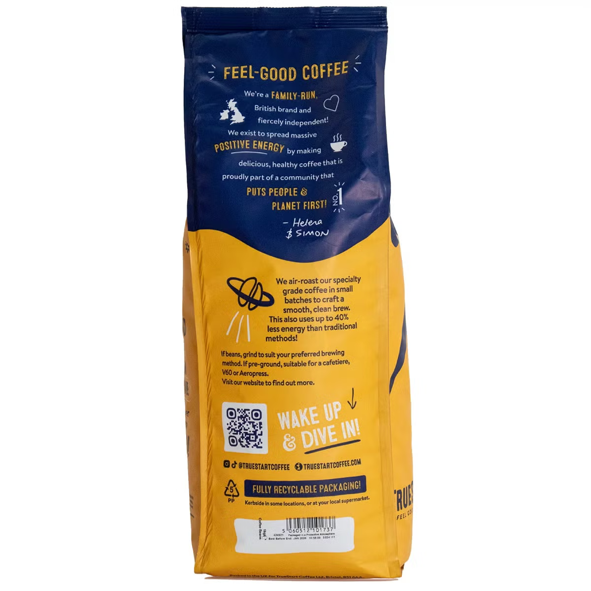 TrueStart Signature Roast Coffee Beans, 1kg