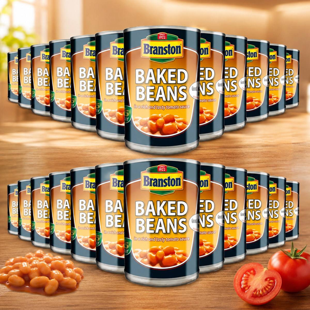 Branston Baked Beans In Tomato Sauce, 24 x 410g