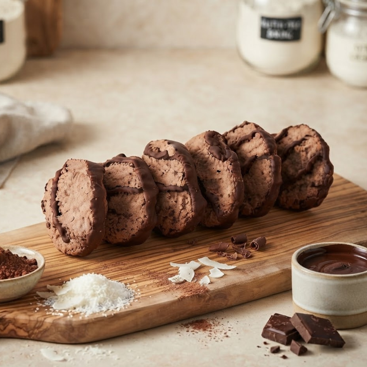 Mrs Crimble's Double Choc Macaroons 195g – Moist Coconut & Rich Chocolate 6 Pack