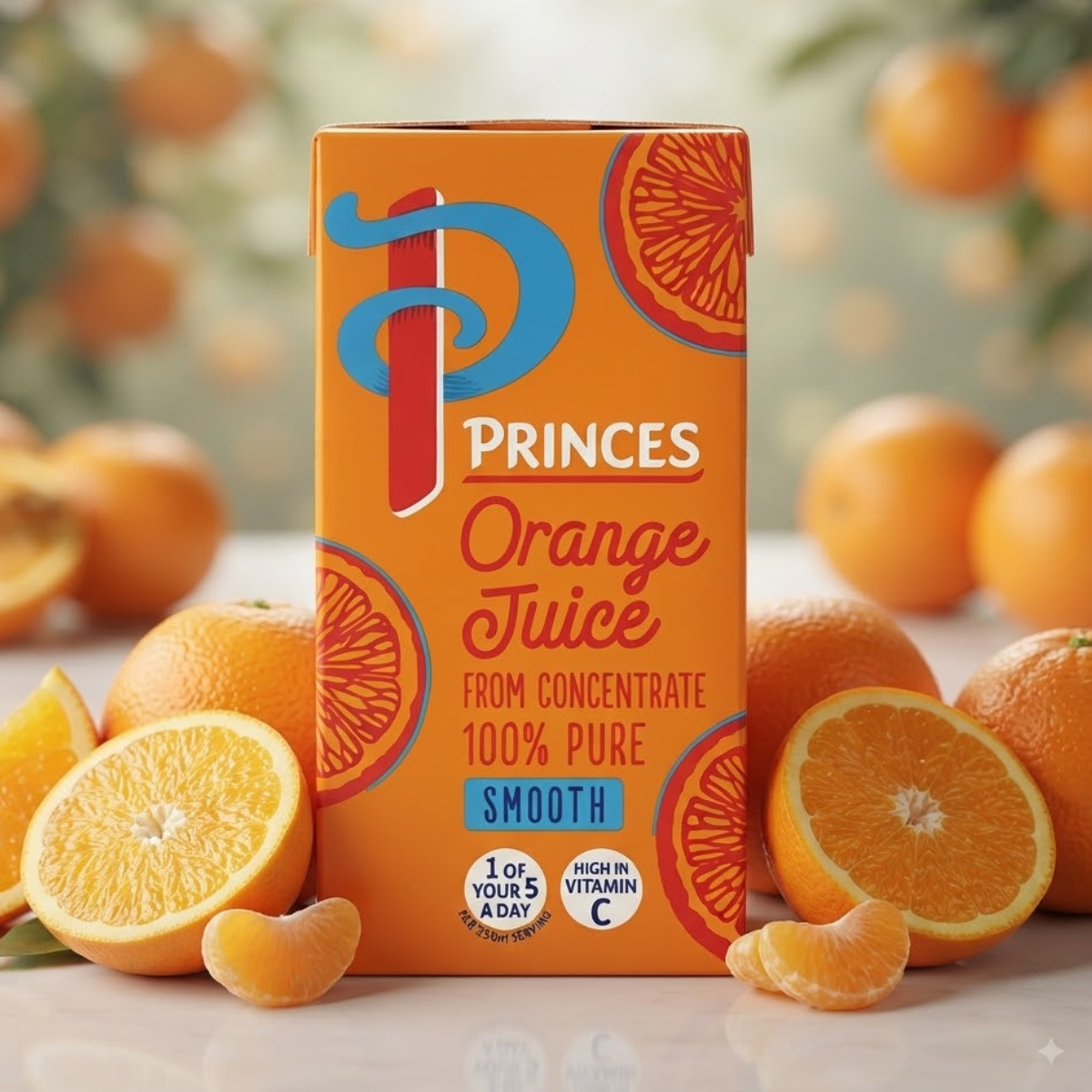 Princes Orange Juice, 24 x 200ml