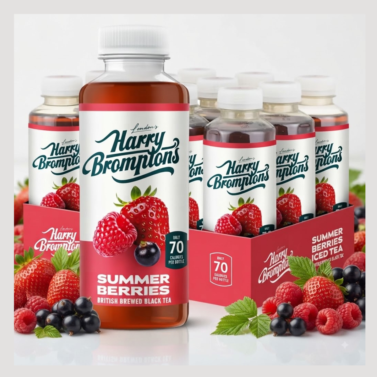 Harry Bromptons Summer Berries Iced Tea, 12 x 500ml