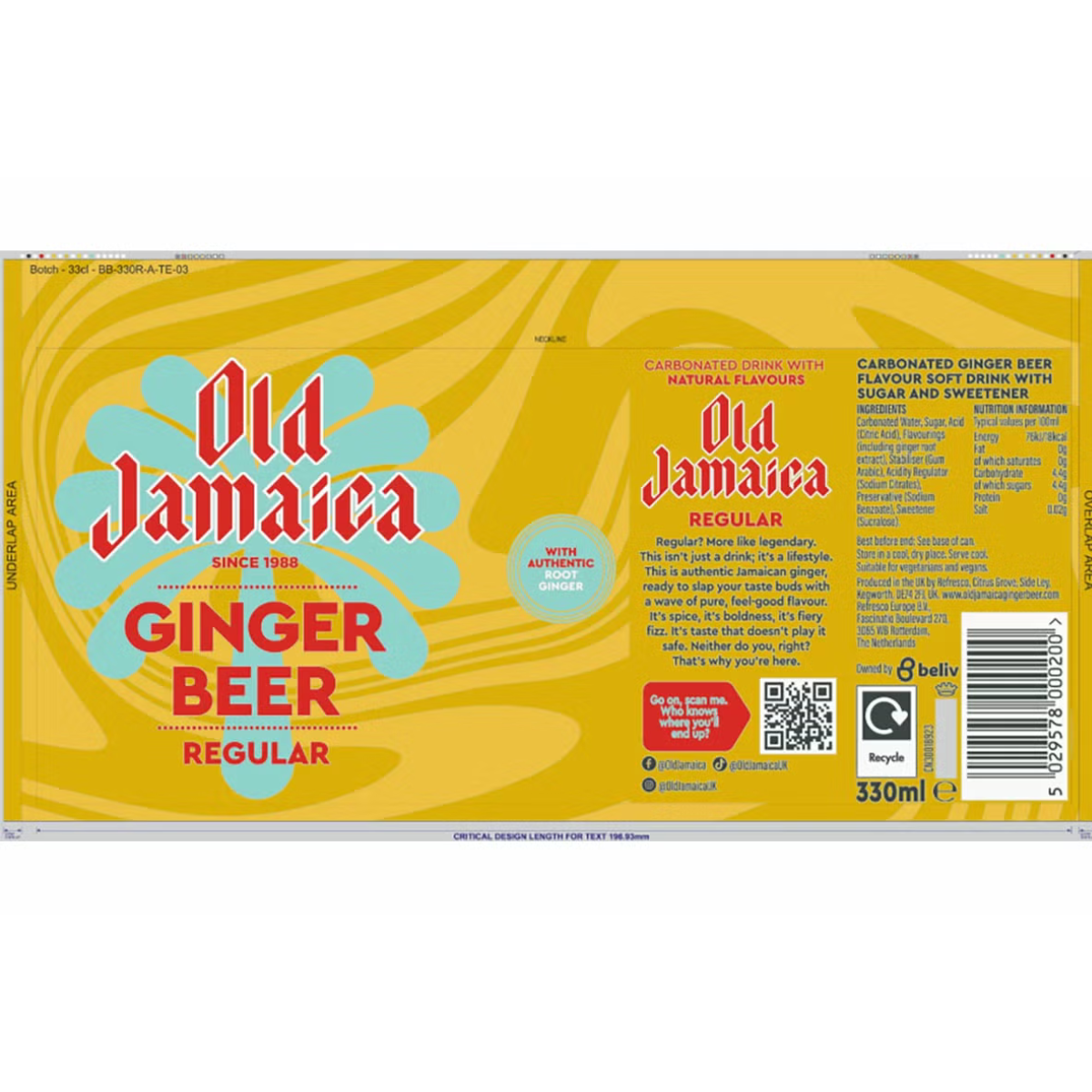 Old Jamaica Ginger Beer, 24 x 330ml