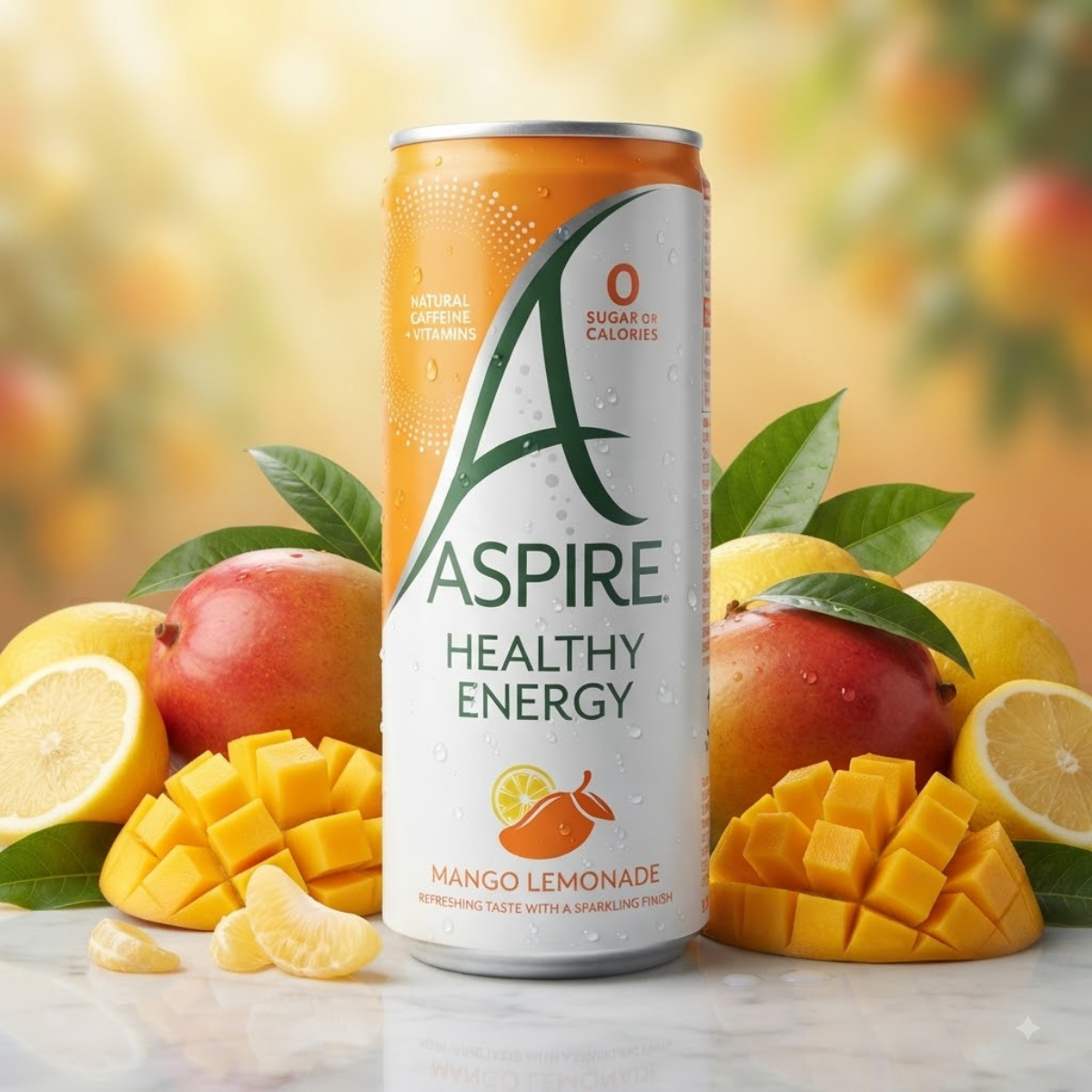 Aspire Mango Lemonade and Raspberry, 12 x 330ml