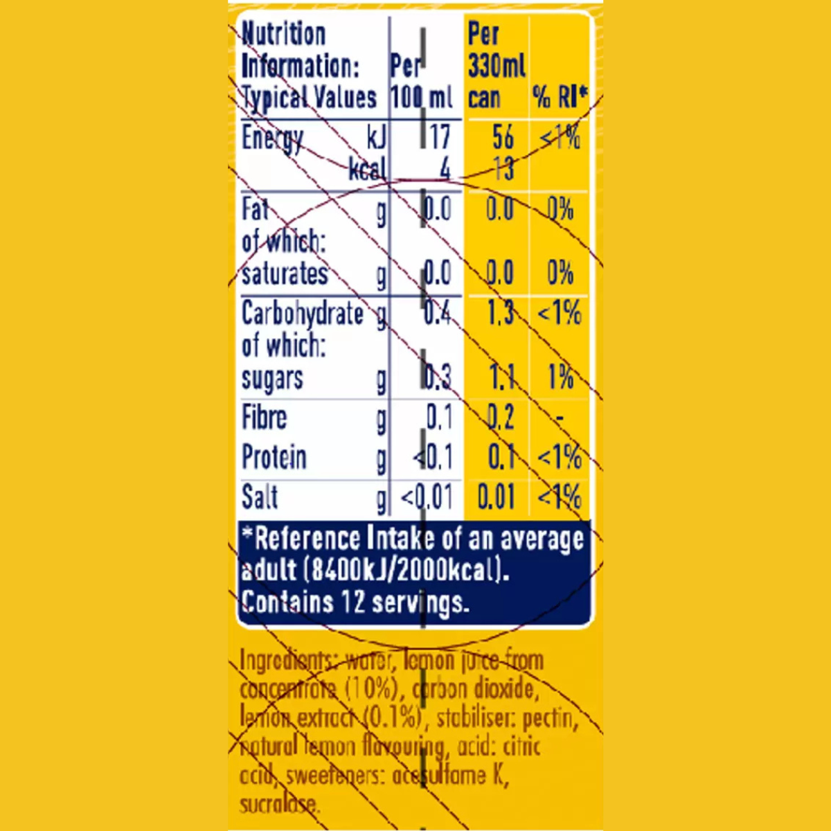 San Pellegrino Zero Lemon & Peach, 4 x 6 x 330ml