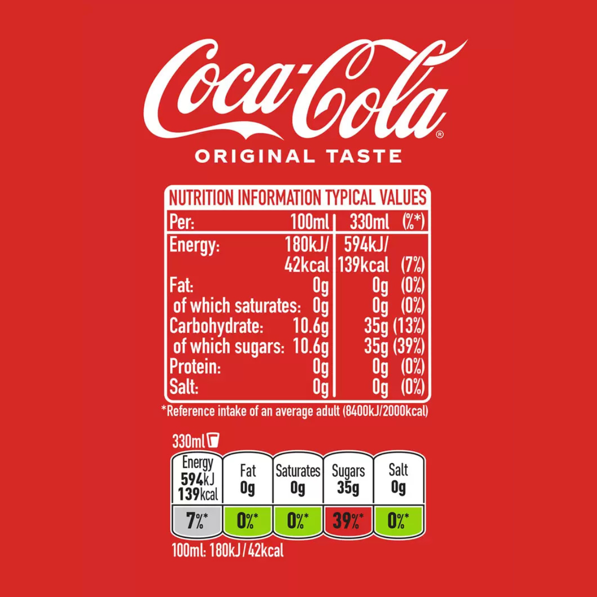 Coca Cola, 30 x 330ml