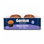 Genius Gluten Free Blueberry Muffins 2 Pack 200g – Light & Moist Fruit Muffins
