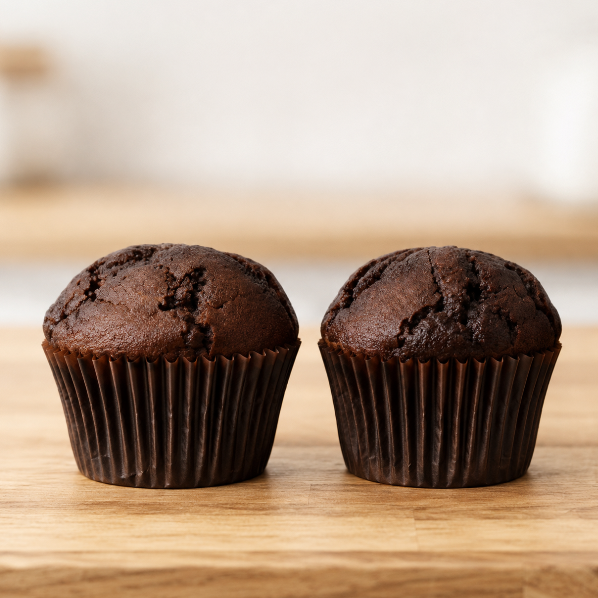 Genius Gluten Free Double Chocolate Muffins 2 Pack – Rich & Moist Dark Choc Muffins