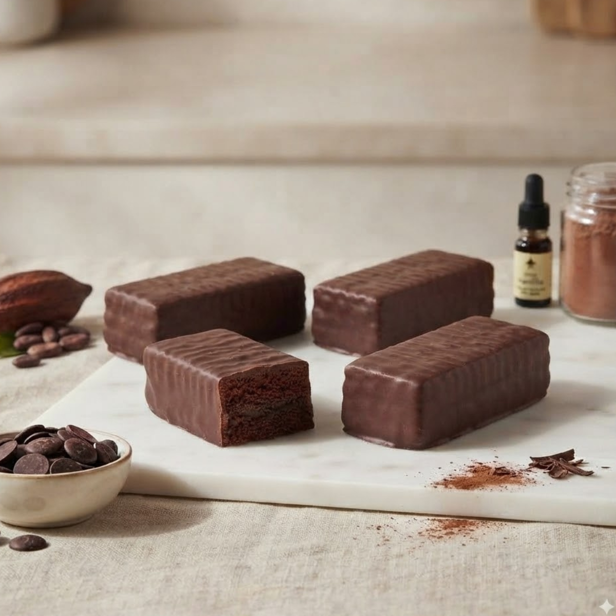 LazyDay Belgian Chocolate Cake Bars 4 Pack 120g – Gluten Free Treats