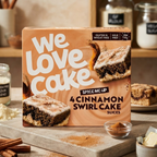 We Love Cake 4 Cinnamon Swirl Cake Slices 120g