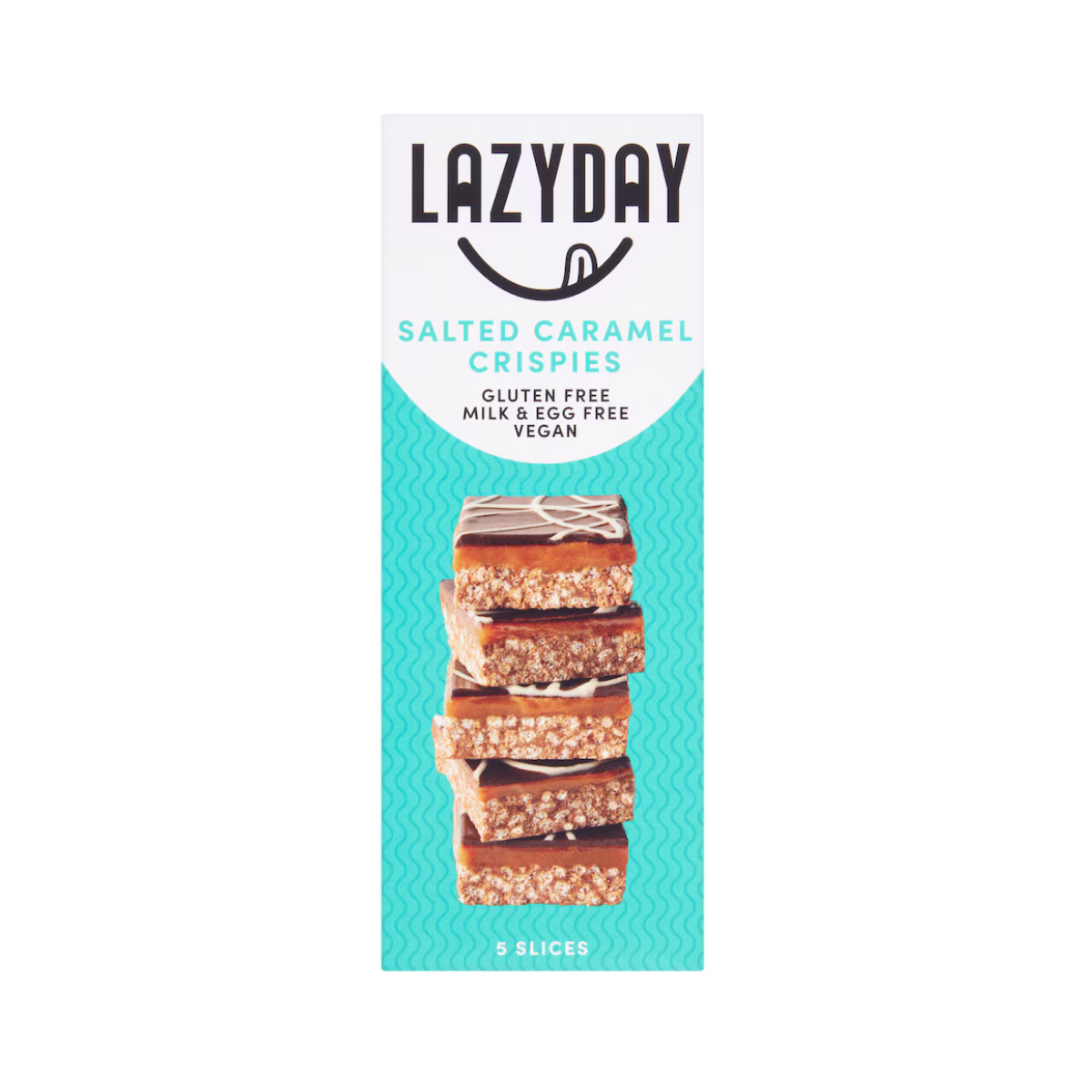 LazyDay Salted Caramel Crispies Rice Crisped Squares 150g– 5 Pack