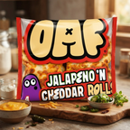 OAF Gluten Free 4 Jalapeno & Cheddar Rolls 200g