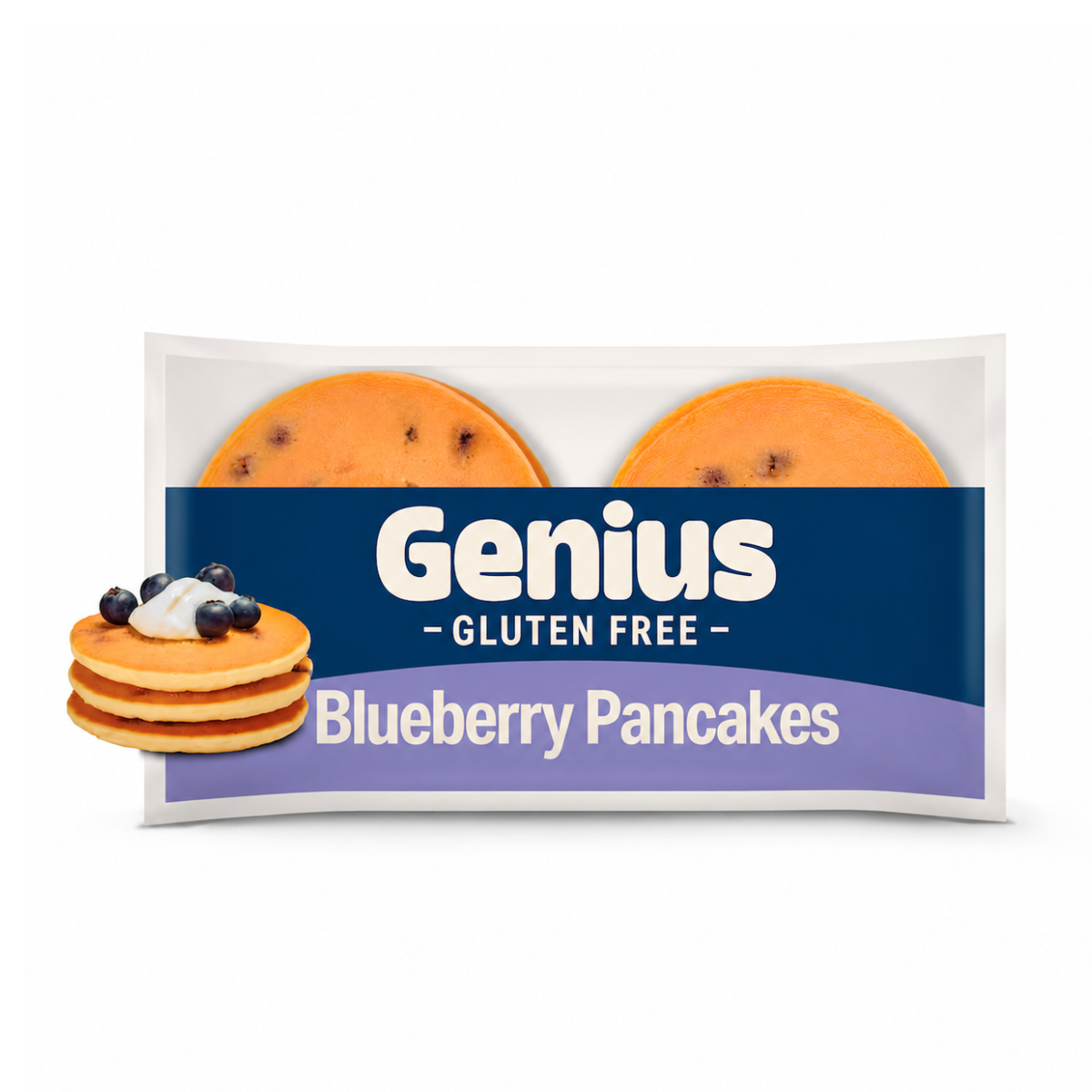 Genius Deliciously Gluten Free Blueberry Pancakes 6 pack 150g