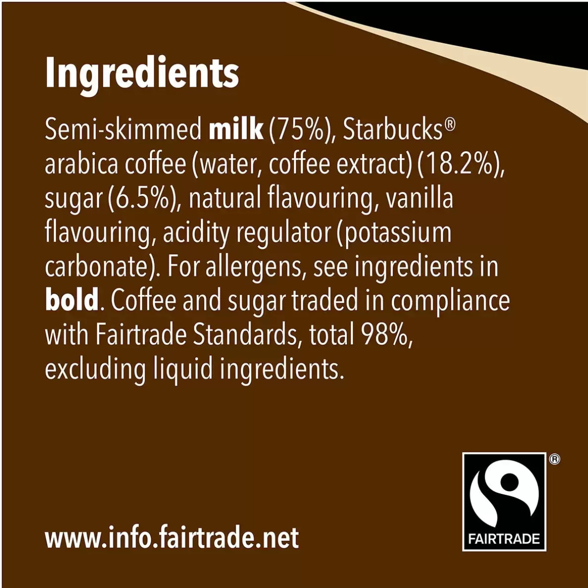 Starbucks Frappuccino Cookies and Cream, 8 x 250ml, - 100% Arabica Coffee Blend