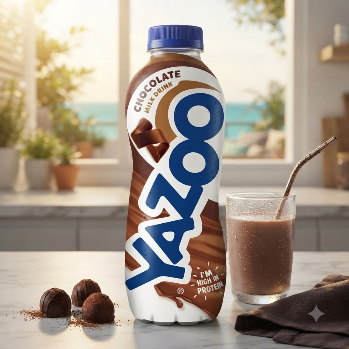 Yazoo Chocolate Milkshake, 10 x 400ml, Rich in calcium & protein