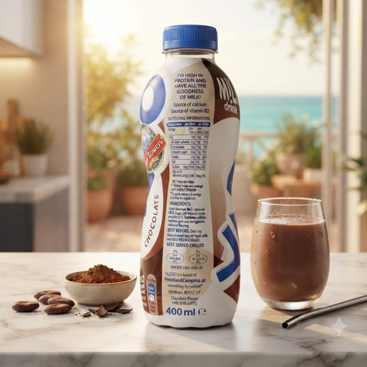 Yazoo Chocolate Milkshake, 10 x 400ml, Rich in calcium & protein