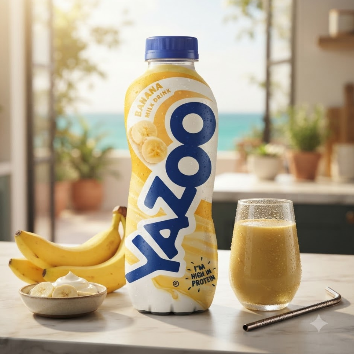 Yazoo Banana Milkshake, 10 x 400ml, Source of vitamin B2
