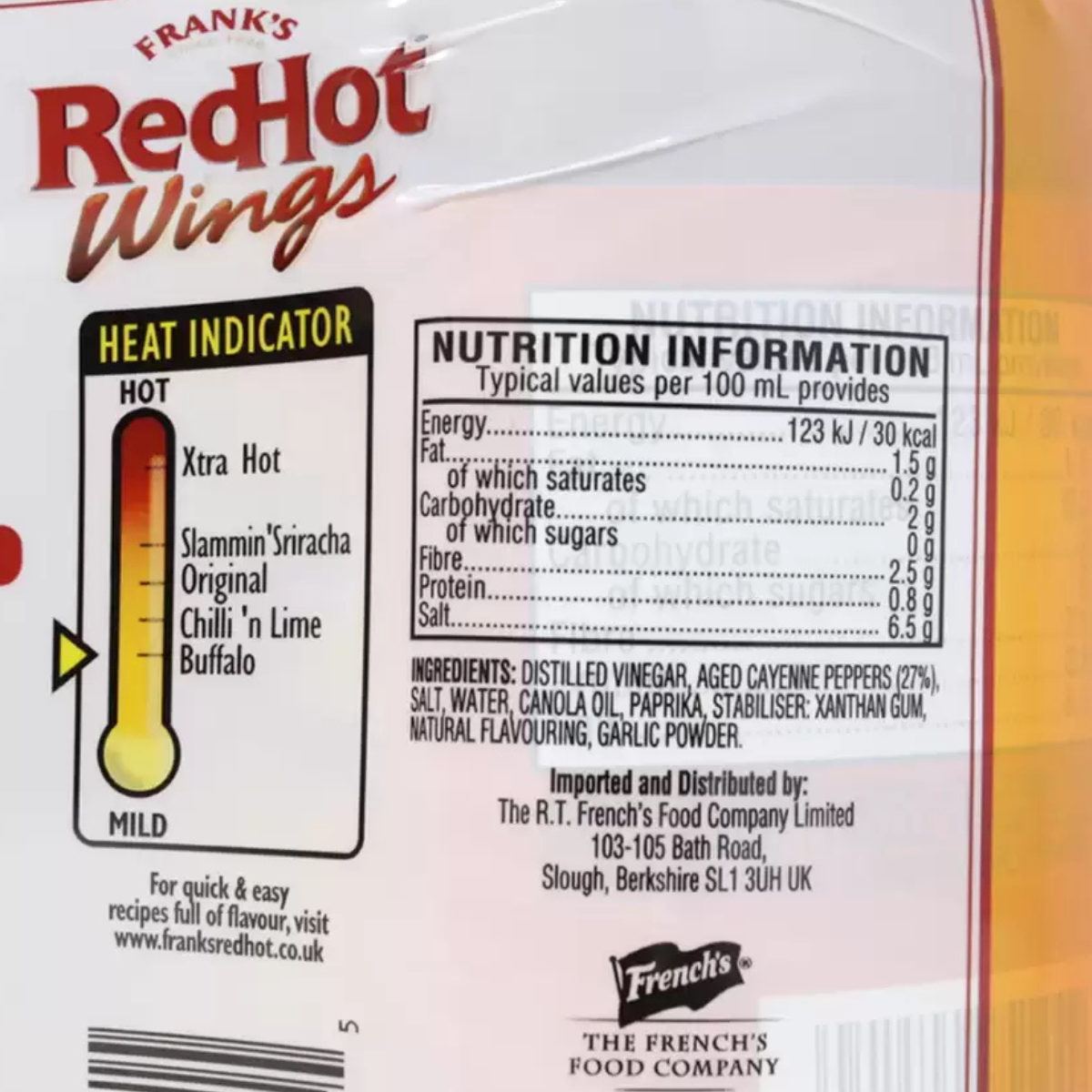Frank's RedHot Wings Buffalo Sauce, 2 x 680ml - Hot and Spicy Restaurant-Style