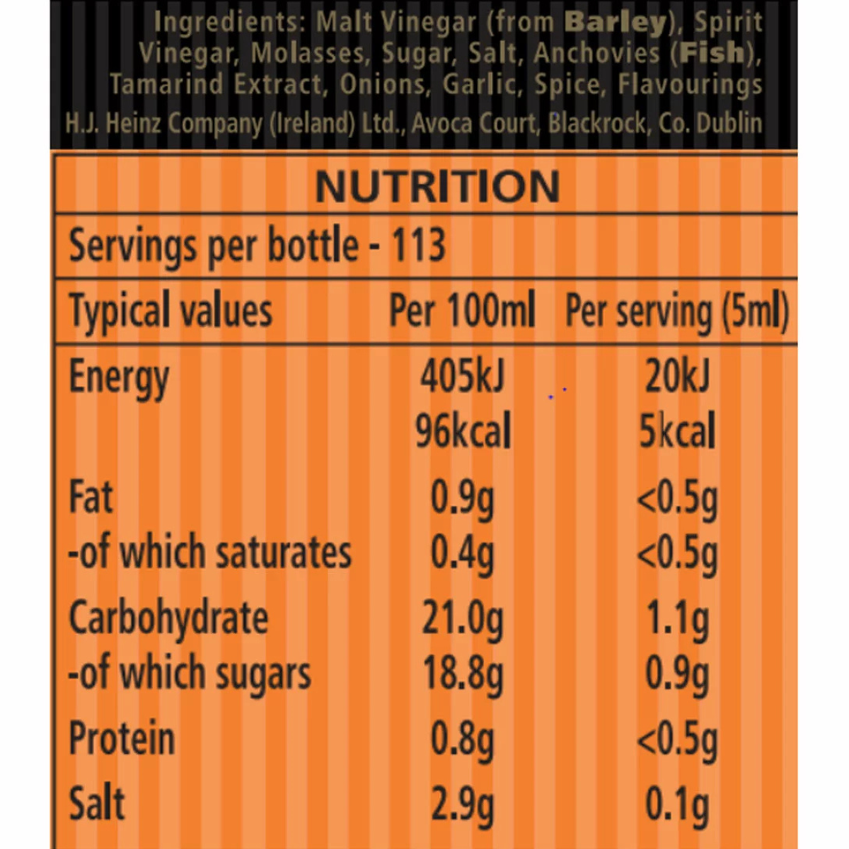 Lea & Perrins Worcestershire Sauce, 2 x 568ml