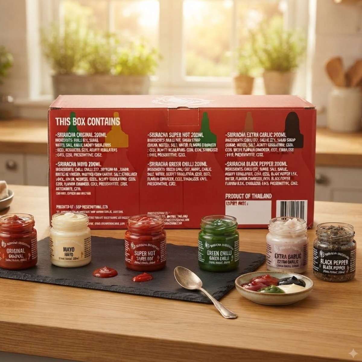 Flying Goose Sriracha Chilli Sauce Selection Pack, 6 x 200ml