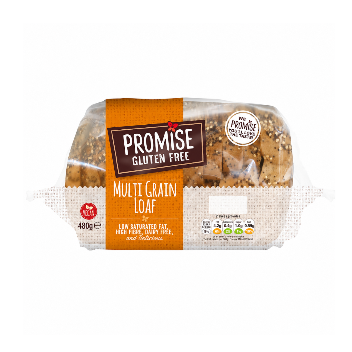 Promise Gluten Free Bread Multi Grain Loaf 480g