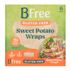 BFree Gluten Free Sweet Potato Wraps 6 Pack 42g, High Fibre & Low Calorie Wraps