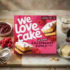 We Love Cake Raspberry Ripple Slices 4 Pack 150g