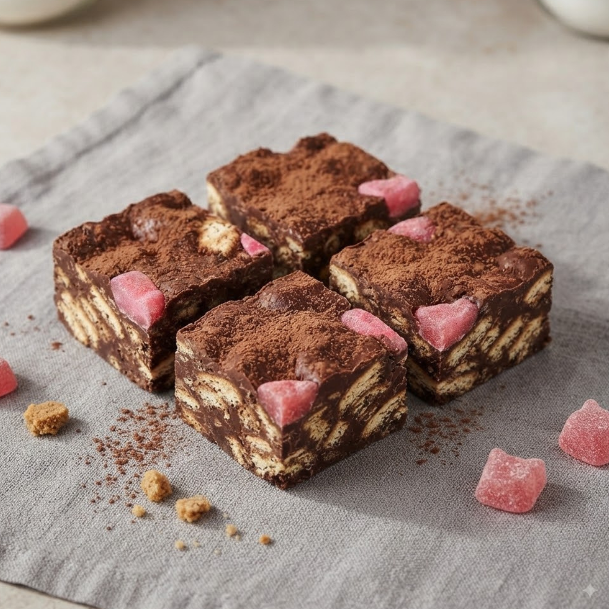 Genius Rocky Roads with Wild Strawberry Candy Kittens 4 pack (200g)