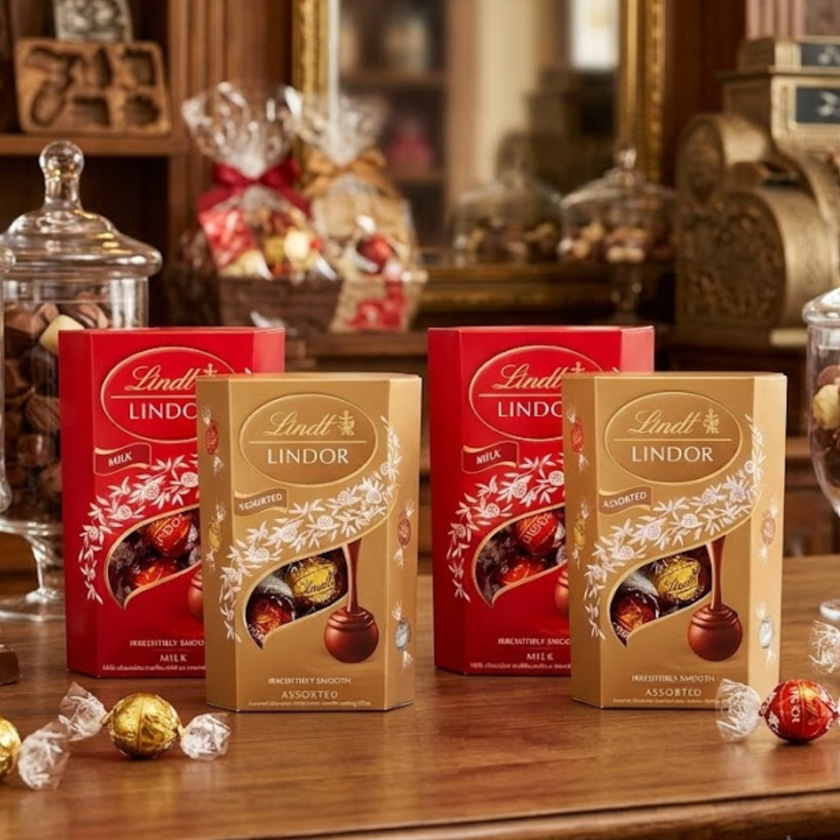 Lindt Lindor Chocolate Truffles, 4 x 200g