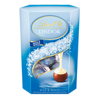 Lindt Lindor Milk & White & Pistachio Chocolate Truffles, 4 x 200g